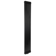 Вертикальный радиатор Warm Well Column 2 1800*290 Black mat (нижнее)